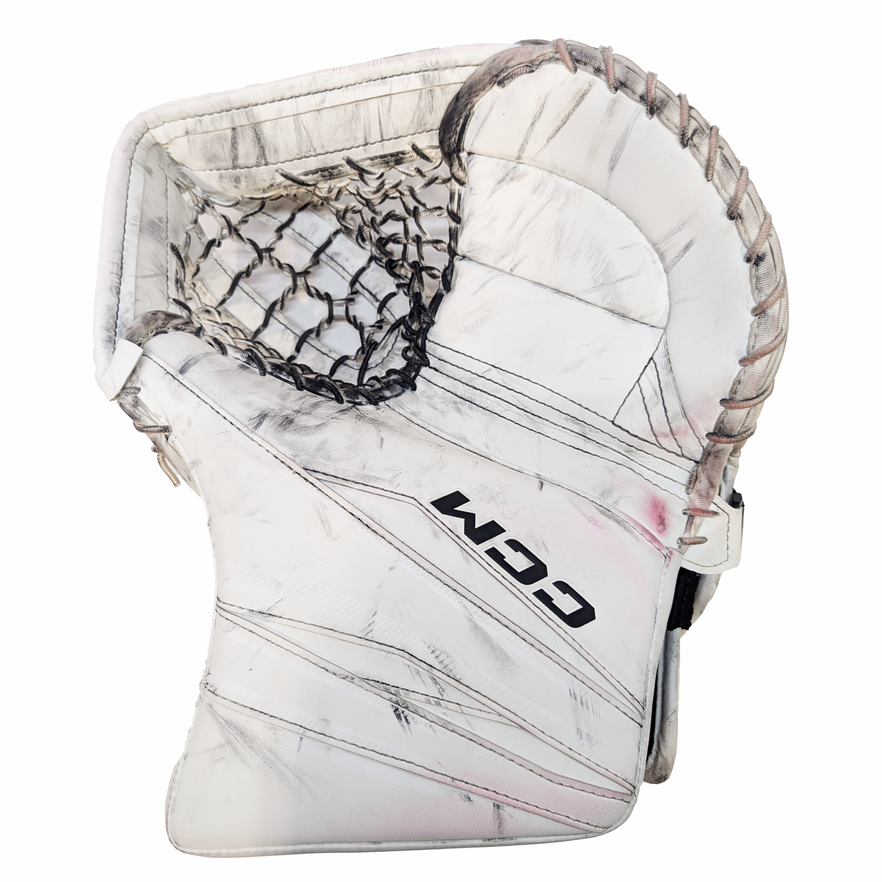 CCM Axis XF - Gant de gardien de but Pro Stock d'occasion (blanc)